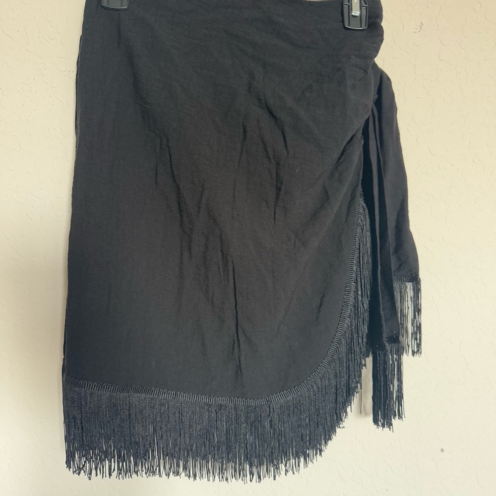 M -  Western Fringe Skirt